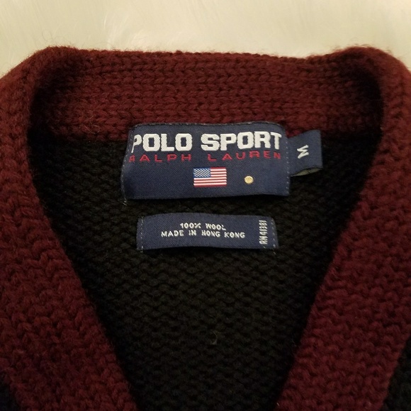 Ralph Lauren vintage Polo K- Swiss stadium Sweater - Picture 3 of 4